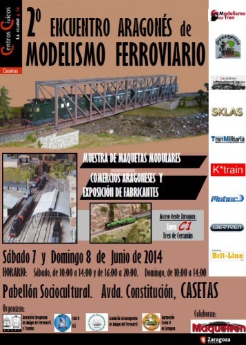 2º Encuentro Aragones de modelismo ferroviario, Casetas 2014