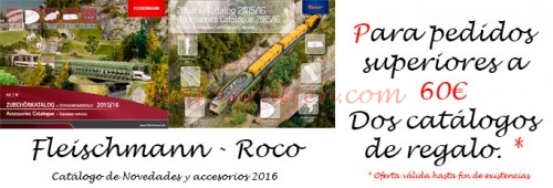Promoción regalo de catálogos Roco y Fleischmann por Zaratren.com
