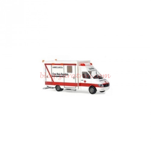 Ambulancia Sprinter Cruz Roja Española. Escala N. Marca Rietze. Ref: 16179.