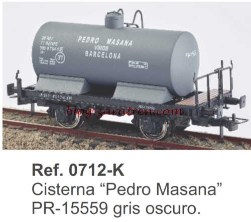 Ref. 0712-K Cisterna Pedro Masana PR-15559 gris - Ktrain - Zaratren.com