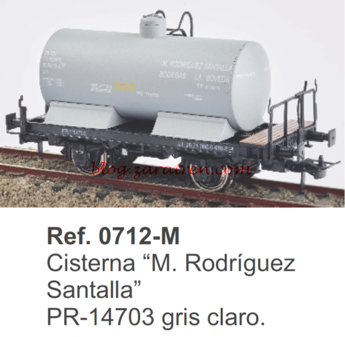 Ref. 0712-M Cisterna M. Rodríguez Santalla PR-14703 gris claro - Ktrain - Zaratren.com