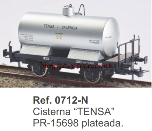  Ref. 0712-N Cisterna TENSA-VALENCIA PR-15698 Plateada. - Ktrain - Zaratren.com