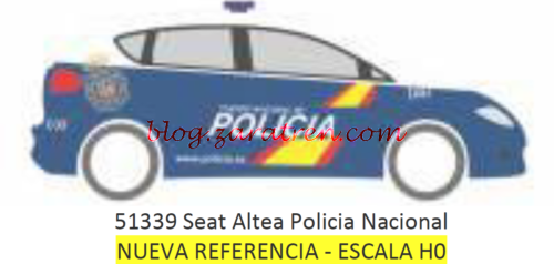 51339 Seat Altea Policia Nacional - Escala Ho - Riezte - Zaratren.com