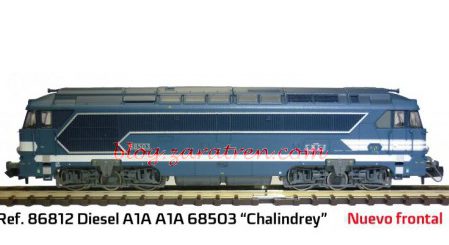 Locomotora A1A-A1A, Diésel 68503, S.N.C.F, Analógica, Escala N. Marca Mabar. Ref: 86812.