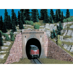 Dos Bocas de Tunel de via unica, escala N, Marca Vollmer, Ref: 47811.