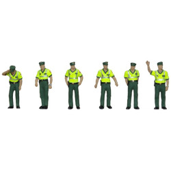Guardia Civil de trafico con chaleco reflectante. 6 Figuras, Marca Aneste. Ref: 4094.