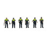 Policia Local. 6 Figuras, Marca Aneste. Ref: 4098.