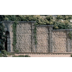 Conjunto de 6  muros de contención simulando Piedra, Escala N. Marca Woodland Scenic, Ref: C1159.