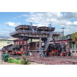 Cargador de carbón para dos locomotoras de Vapor, Escala H0, Vollmer, Ref: 45720.