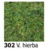 Cesped verde Hierba, electrostatico, 3 mm. Marca Aneste, Ref: 302.