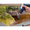 Efecto agua realista para rios, lagos, estanques, Con efecto de colores, para todas las escalas. Marca Noch, Ref: 60856.