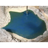 Efecto agua gel en frio para rios, lagos, estanques, Color, Azul, Verde, Marron, para todas las escalas. Marca Noch, Ref: 60871.