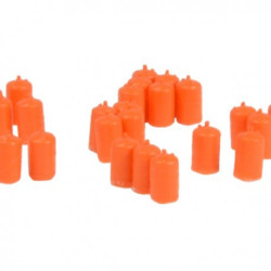 24 bombonas de butano de color naranja, Escala N, Marca N-Train, Ref: 212.59.