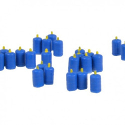 24 bombonas de butano de color azul, Escala N, Marca N-Train, Ref: 212.60.
