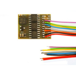 Decodificador DH21A-3, SX1, SX2, DCC y MM, de cables, muy fino.