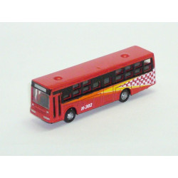 Autobus de color Rojo, nuevo modelo, metalico, escala N.