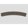 Via curva R3, 515 mm, 30º, Marklin tipo C, Escala H0. Marca Marklin, Ref: 24330.