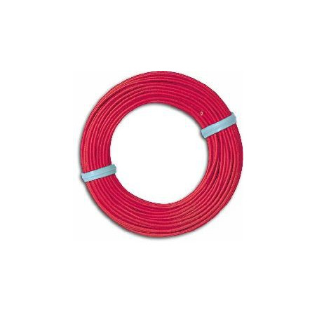 Cable Rojo para instalación maquetas 0,14mm, 10 metros. Marca Busch, Ref: 1790.