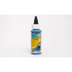 Tinte para agua Color Turquesa, 59 ml. Marca Woodland Scenics, Ref: CW4520.
