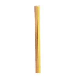 Doble cable Marrón-Amarillo para instalación de maquetas 0,14 mm, 5 metros. Marca Brawa, Ref: 3170.