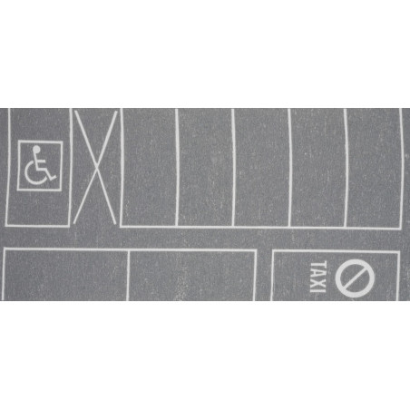 Zona de estacionamiento de vehiculos, 20 x 10 cm, 2 piezas, Escala H0. Marca Noch, Ref: 60550.