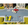 Zona de estacionamiento de vehiculos, 20 x 10 cm, 2 piezas, Escala H0. Marca Noch, Ref: 60550.