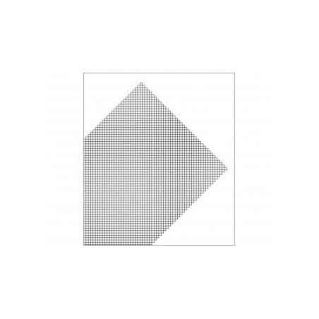 Plancha de Rejilla de PVC en diagonal, Gris. Dimensiones 185 x 290 mm, 0.32 mm . Marca Maquett. Ref: 611-02.