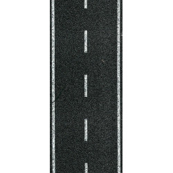 Carretera color asfalto marcado, 1 metro por 4 cm de ancho, Escala N. Marca Heki, Ref: 6562.