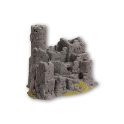 Castillo en ruinas, muy detallado, Escala H0 y N. Marca Noch, Ref: 58609.