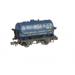 Vagón Cisterna Deutsch y Compañia, Color Azul, Epoca I. Marca Peco, Ref: NR-P956.