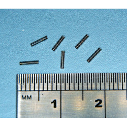Lote de 10 muelles de miniatura de 0,9 x 4,3 mm. Marca Zaratren, Ref: ZT-VA9131.
