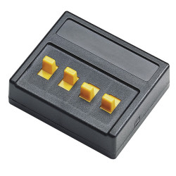 Interruptores simples para comandar cuatro contactos ( Salidas ). Marca Roco, Ref: 10524.