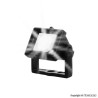 Proyector rectangular, color negro, Luz blanco calido, Escala H0. Marca Viessmann. Ref: 6333.