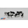 Vacas con pintas negras, 6 Figuras, Escala H0. Marca Aneste, Ref: 4009N.