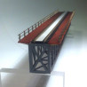 Puente metalico viga Linville 42 metros, Epoca II, Escala N. Marca Parvus, Ref: N0601