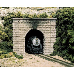 Conjunto de dos bocas de tunel de Piedra Tallada via unica, Escala N. Marca Woodland Scenic, Ref: C1153.