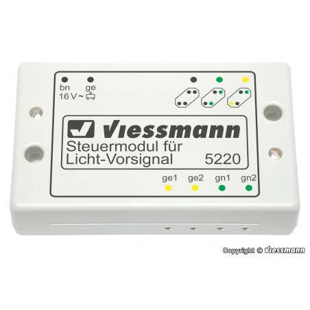 Modulo de control de señal avanzada para analogico. Marca Viessmann, Ref: 5220.