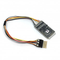 Decodificador Lokommander 2 Mini con cable y NEM 651 ( 6 Pines ). Marca Train-o-matic, Ref: 02010207.