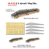 Carga de alas de Avión, dos unidades, Escala H0. Marca Proses, Ref: HL-K-03.