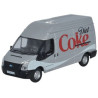 Ford Transit LWB Coke Diet, Color Blanco, Escala H0. Marca Oxford, Ref: 76FT019CC.