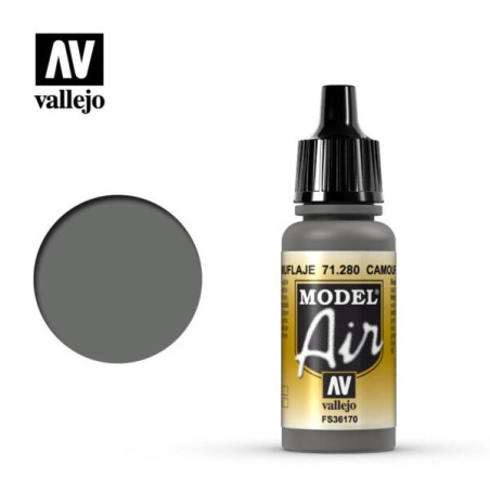 Acrilico Model air Gris Camuflaje, Bote 17 ml. Marca Vallejo, Ref: 71.280.