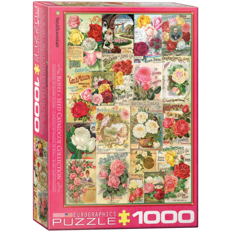 Roses Seed Catalogue Collection, 1000 Piezas. Marca Eurographics, Ref: 6000-0810.