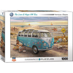 The Love & Hope VW Bus, 1000 Piezas. Marca Eurographics, Ref: 6000-5310.