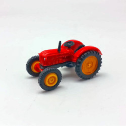 Tractor Hanomag Barreiros Rojo. Escala H0. Marca Toyeko. Ref: 2114-R.