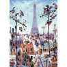 Torre Eiffel, 1000 piezas. Marca Heye. Ref: 29358.