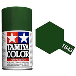 Spray Racing Green, Verde carreras, Bote de 100 ml, ( 85043 ). Marca Tamiya, Ref: TS-43.