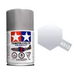 Spray Bare metal silver, Bote de 100 ml, ( 86512 ). Marca Tamiya, Ref: AS-12.