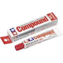 Polishing compound, coarse, tubo de 22 ml. Marca Tamiya, Ref: 87068.