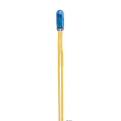 Lámparas Color azul T3 / 4, Ø 2,3 mm, 12 V, 50 mA, 2 cables, 2 piezas. Marca Viessmann, Ref: 3500.