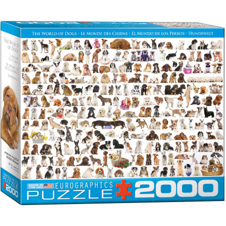 The World of Dogs, 2000 piezas. Marca Eurographics, Ref. 8220-0581